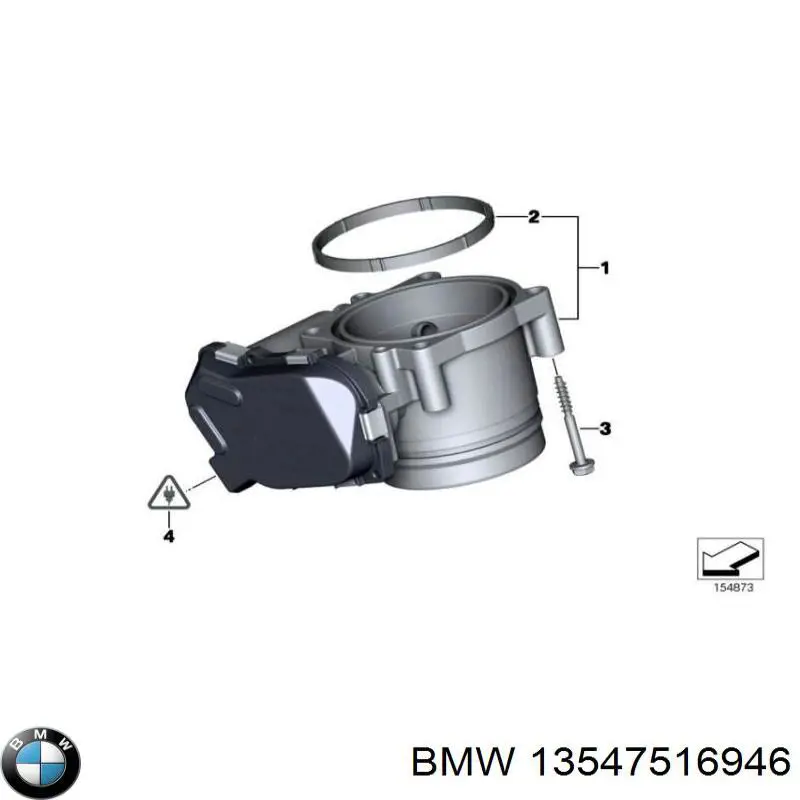 Купити 13547516946 BMW Дросільна заслінка