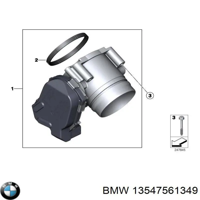 Болт головки блока циліндрів, ГБЦ 13547561349 BMW