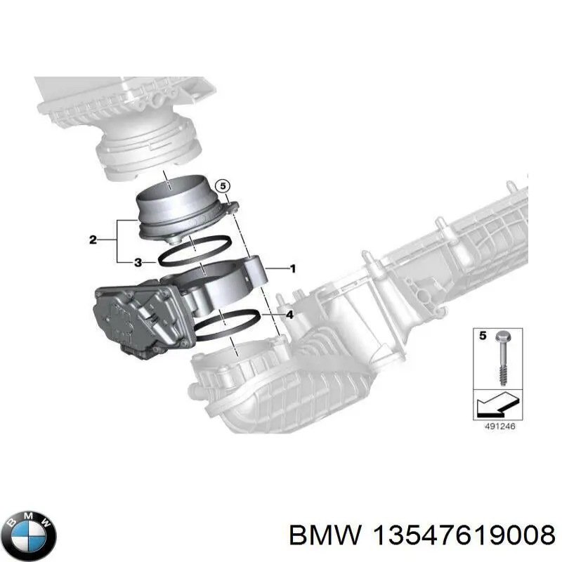Блок дросельної заслінки BMW 13547619008 ціна, від 25.68 USD