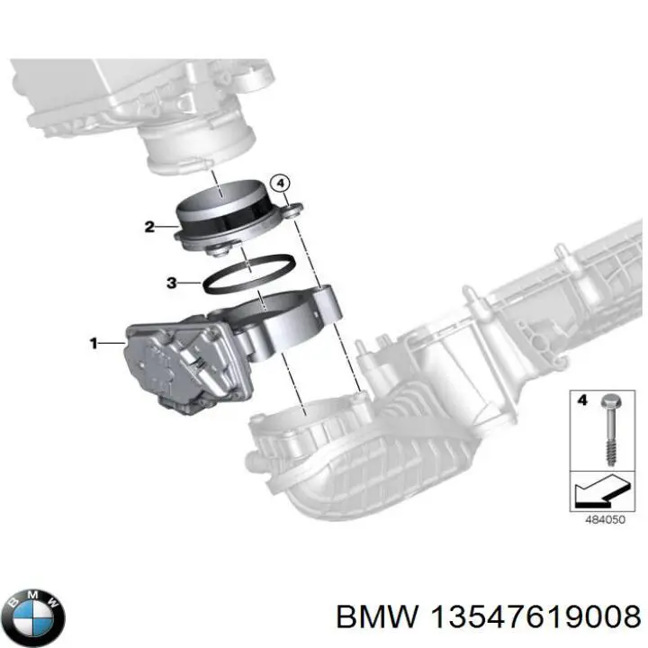 Купити 13547619008 BMW Дросільна заслінка
