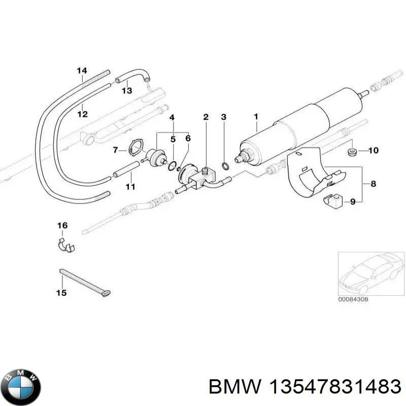 13547831483 BMW Прокладка впускного колектора
