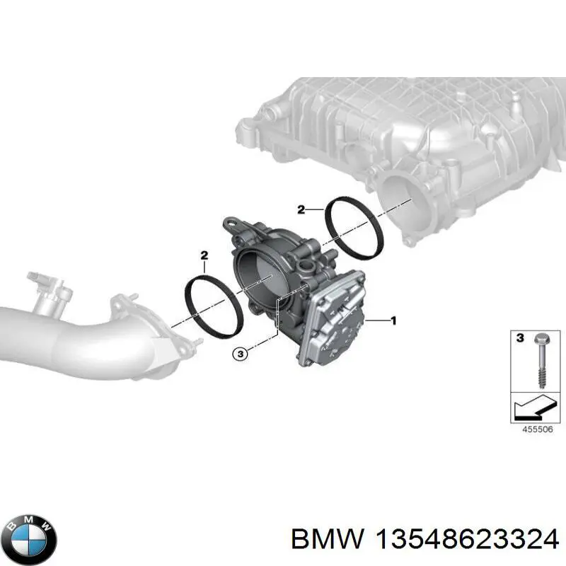 Блок дросельної заслінки BMW 13548623324 ціна, від 125.00 USD