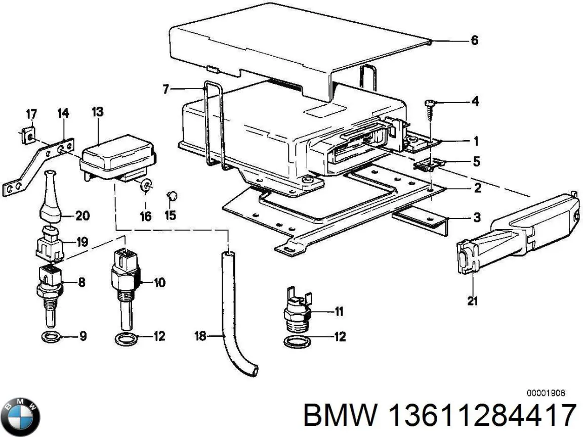 Модуль (блок) керування (ЕБУ) двигуном 13611284417 BMW