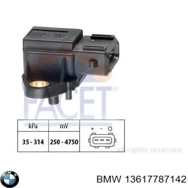 Купити 13617787142 BMW Датчик абсолютного тиску