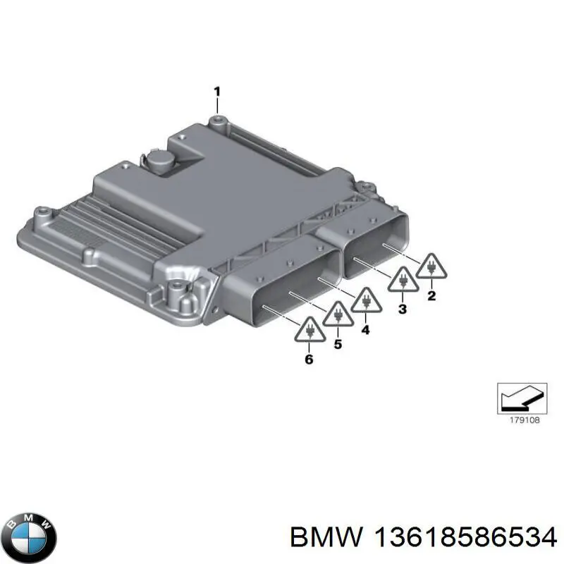 Електронний блок керування двигуном 13618574234 BMW