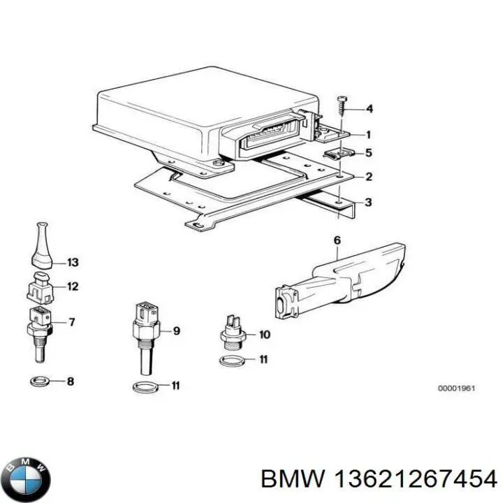Купити 13621267454 BMW Датчик включення вентилятора