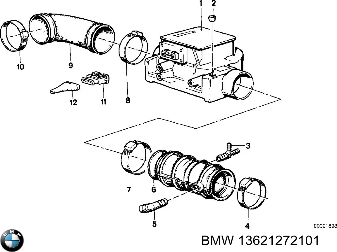 13621272101 BMW Датчик витрати повітря