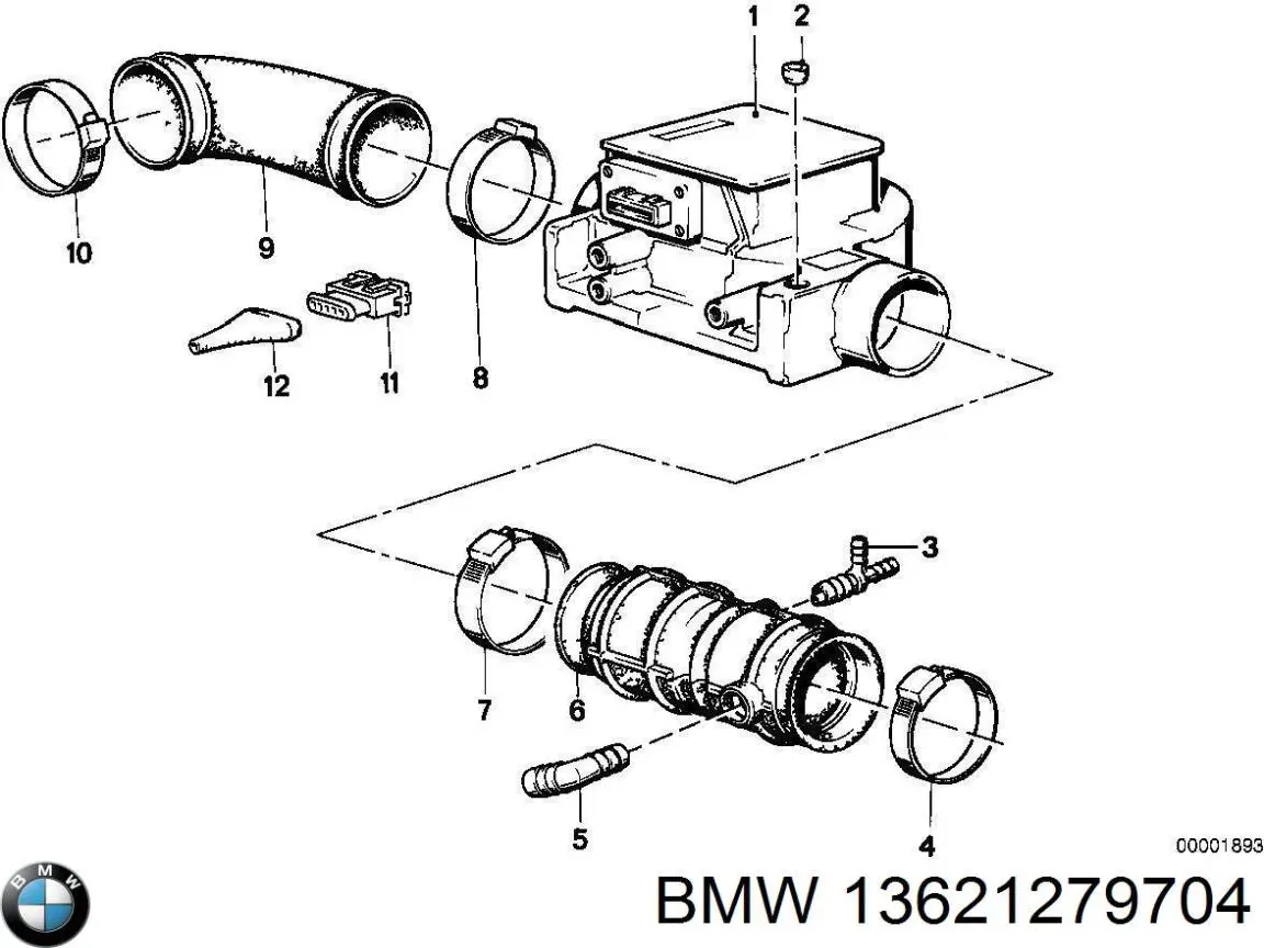 13621279704 BMW Датчик витрати повітря