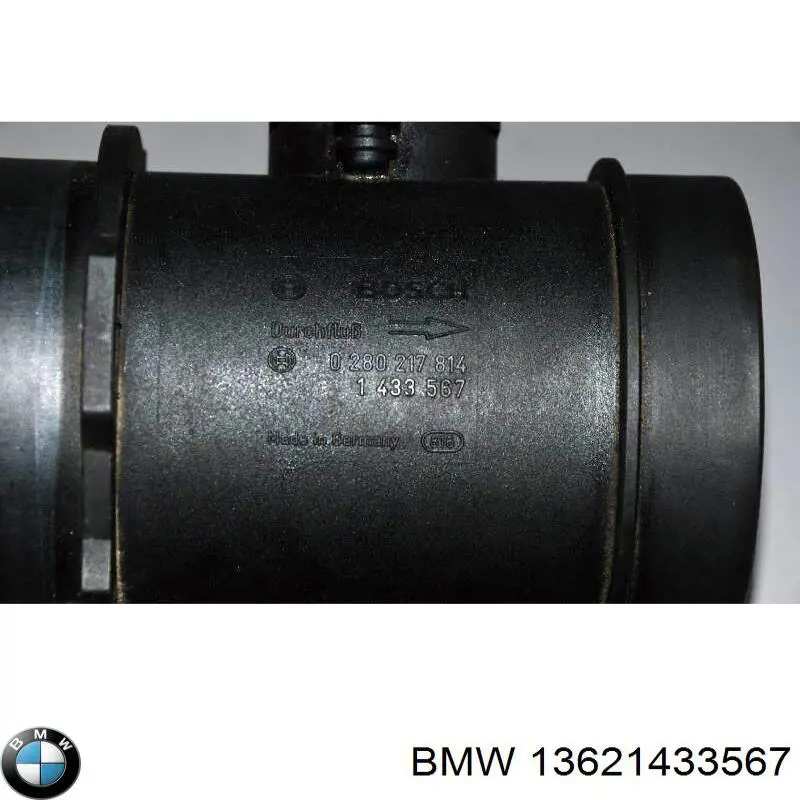13621433567 BMW датчик потоку (витрати повітря, витратомір MAF - (Mass Airflow))