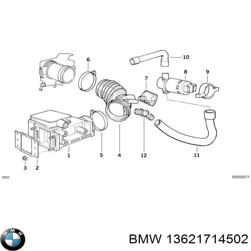 Датчик масової витрати повітря Bosch 0280200205 ціна, від 343.70 USD