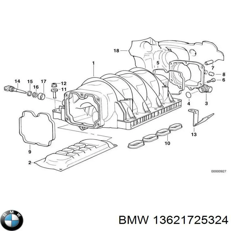 Купити 13621725324 BMW Датчик температури впускного повітря