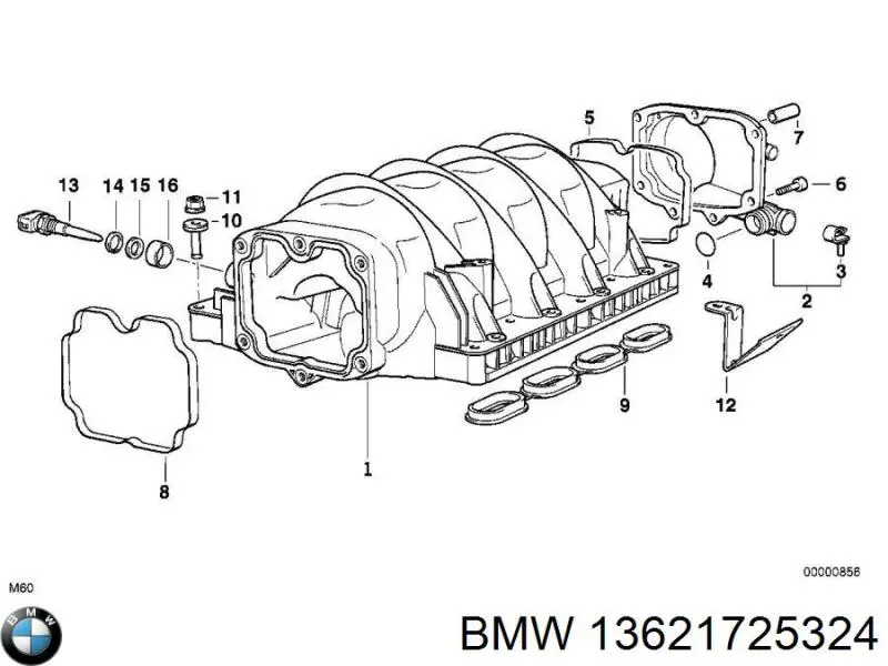 13621725324 BMW датчик температури повітряної суміші