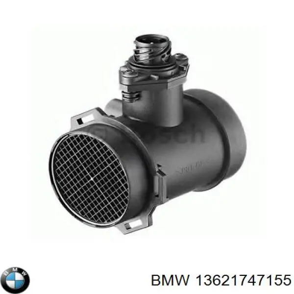 13621747155 BMW датчик потоку (витрати повітря, витратомір MAF - (Mass Airflow))