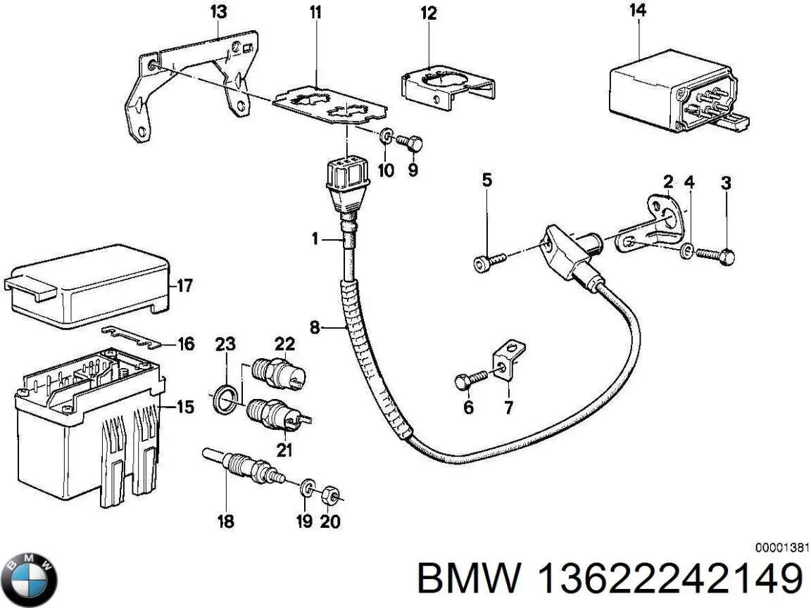13622242149 BMW датчик положення (оборотів коленвалу)