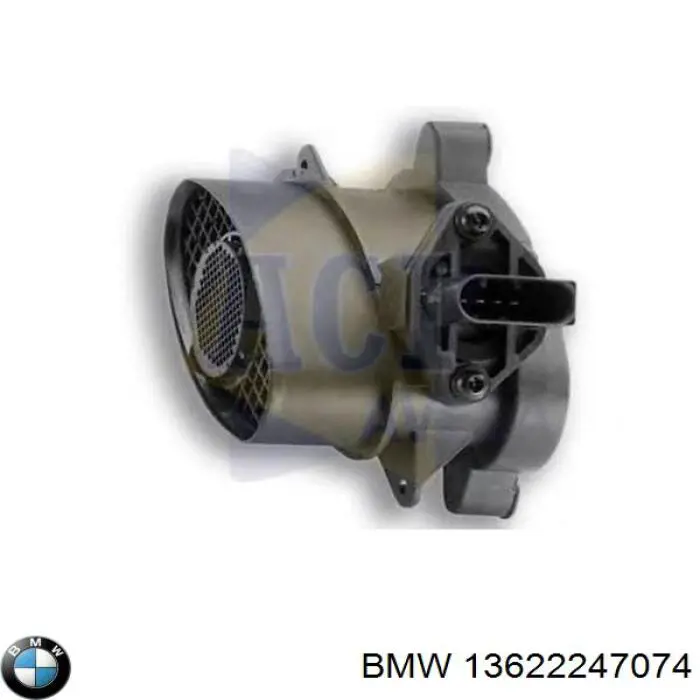 13622247074 BMW датчик потоку (витрати повітря, витратомір MAF - (Mass Airflow))