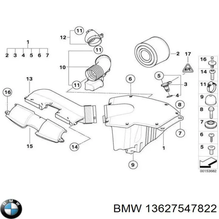 Датчик температури повітряної суміші BMW 13627547822 ціна, від 55.25 USD