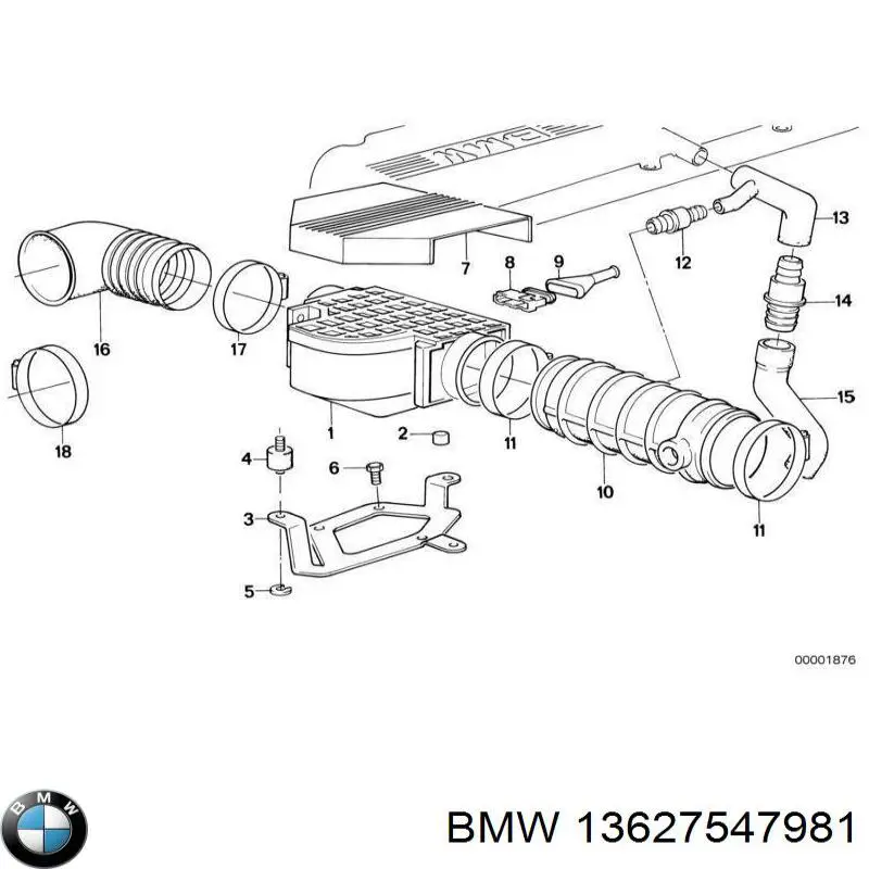 Купити 13627547981 BMW Повітромір