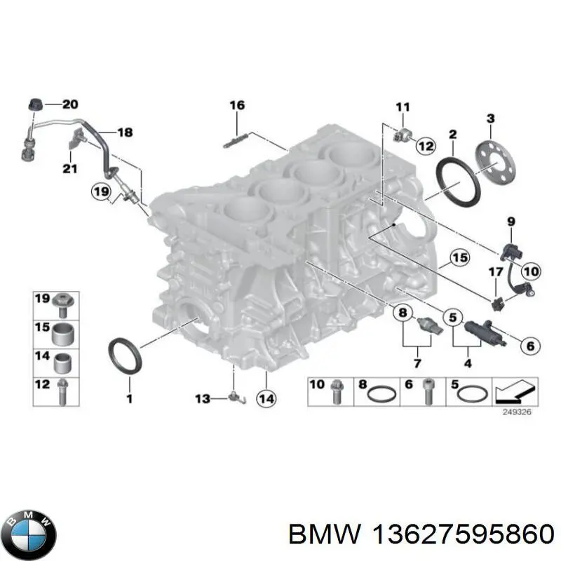 13627595860 BMW датчик положення (оборотів коленвалу)