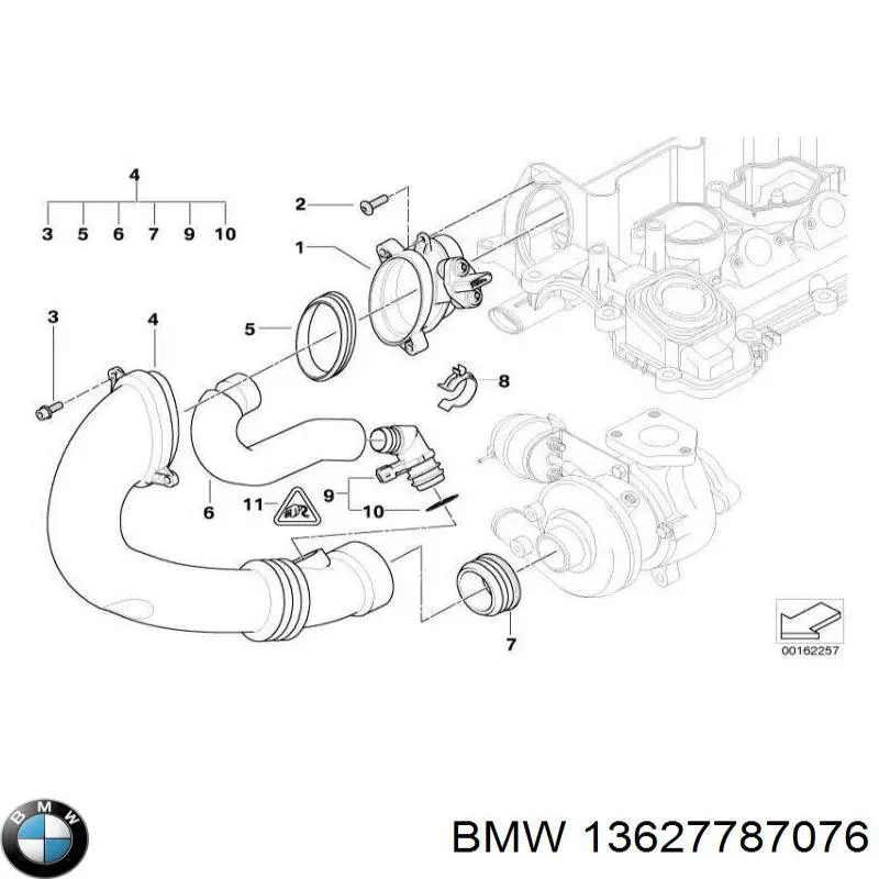 13627787076 BMW Датчик витрати повітря