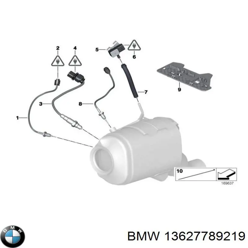 13627789219 BMW датчик тиску вихлопних газів