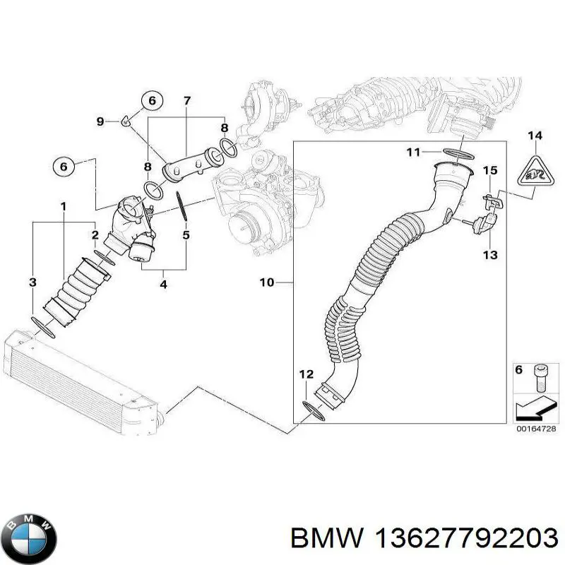 13627792203 BMW датчик температури повітряної суміші