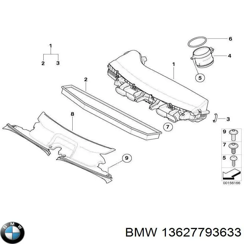 Датчик масової витрати повітря BMW 13627793633 ціна, від 70.13 USD