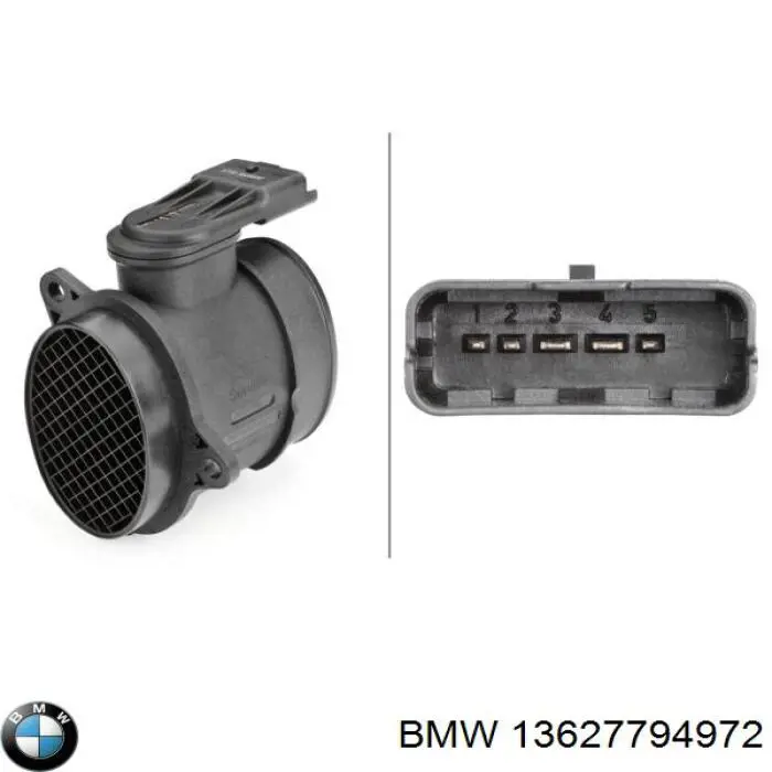 Датчик масової витрати повітря BMW 13627794972 ціна, від 38.01 USD