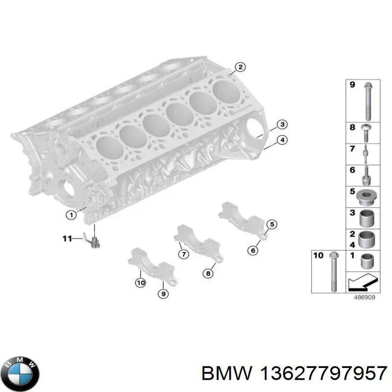Датчик температури охолоджуючої рідини 13627797957 BMW
