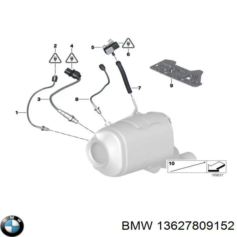 Купити 13627809152 BMW Датчик температури відпрацьованих газів (ВГ), до каталізатора
