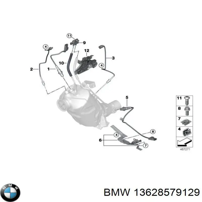 13628579129 BMW Лямбдазонд, датчик збіднілої суміші