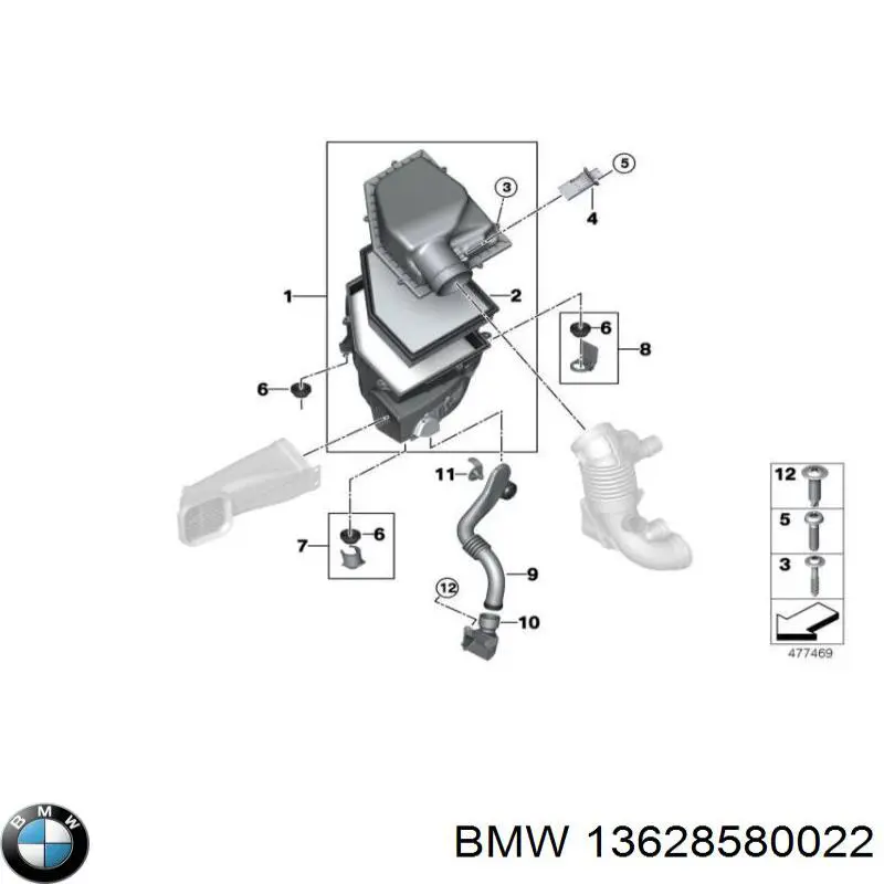 Датчик масової витрати повітря BMW 13628580022 ціна, від 126.53 USD