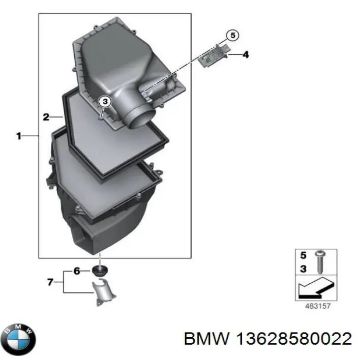 13628580022 BMW Датчик витрати повітря