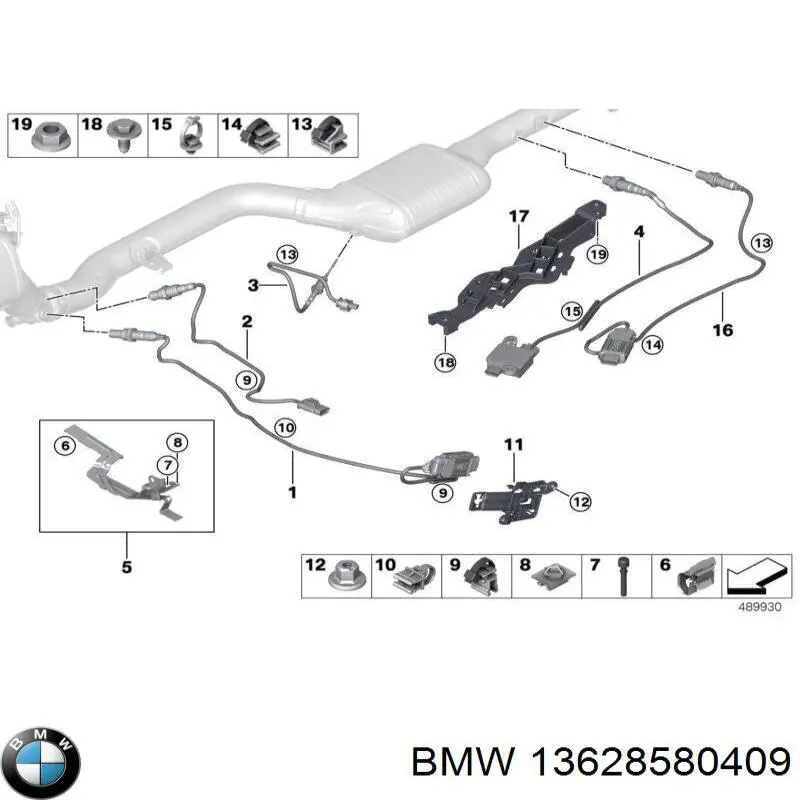 13628580409 BMW Датчик оксидів азоту NOX, задній