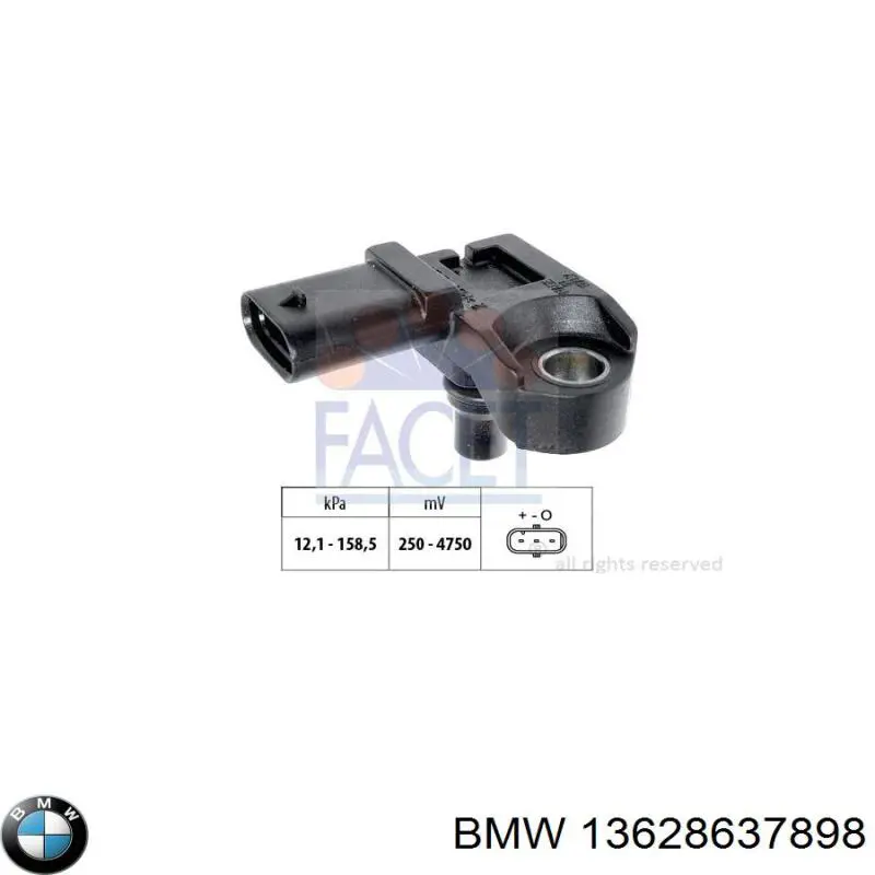 Купити 13628637898 BMW Датчик абсолютного тиску
