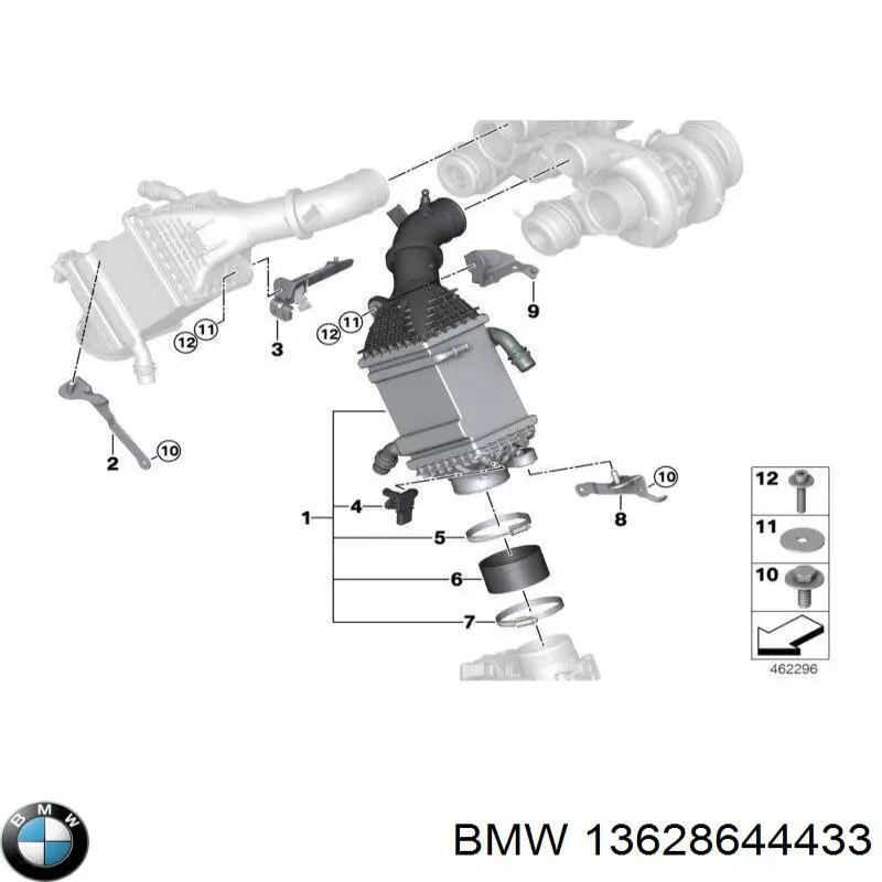13628644433 BMW Датчик наддува