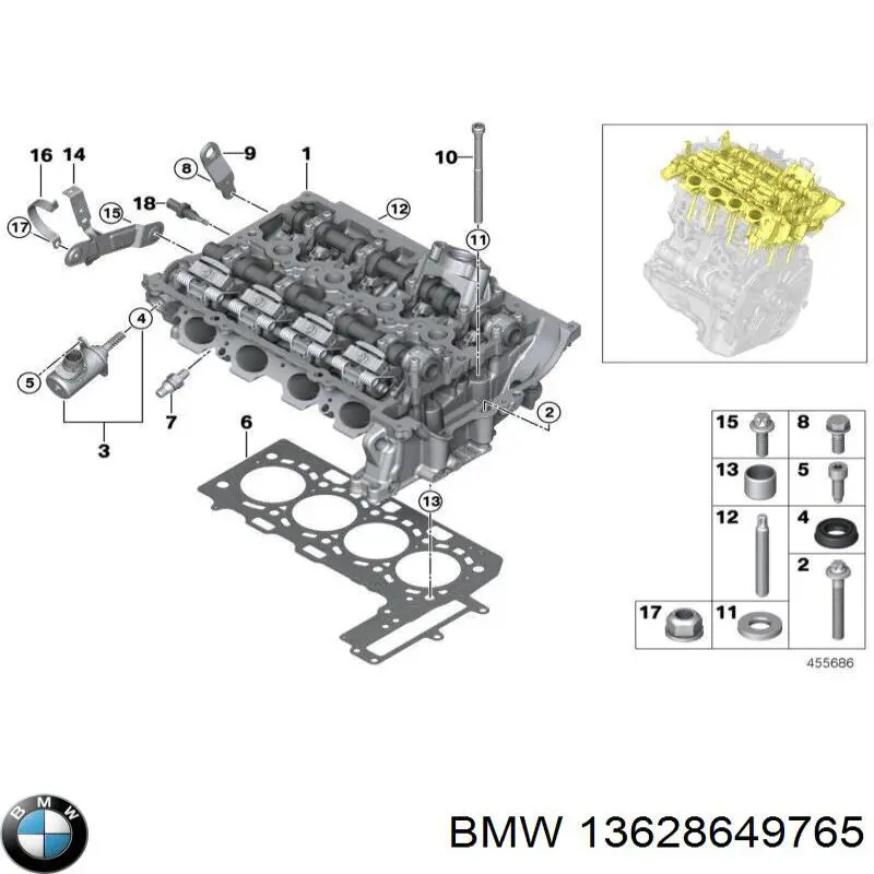 Датчик температури охолоджуючої рідини 13628649765 BMW