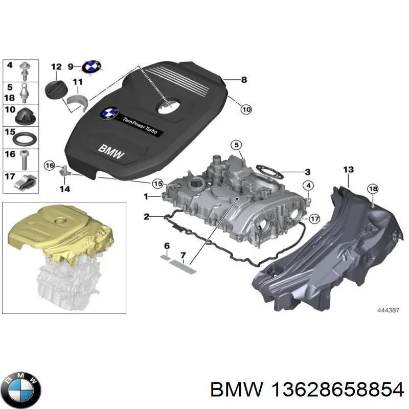 Прокладка кришки горловини, маслозаливної BMW 13628658854 ціна, від 4.97 USD