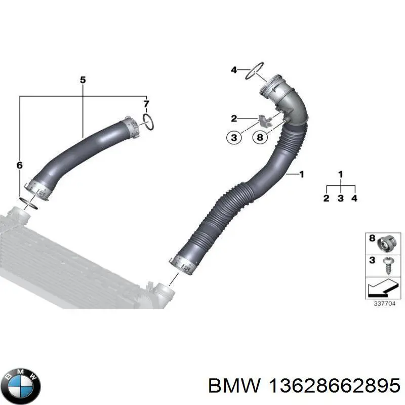 13628667585 BMW Датчик наддува