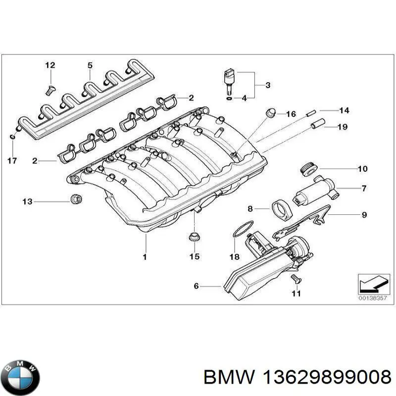 Датчик температури повітряної суміші BMW 13629899008 ціна, від 8.29 USD