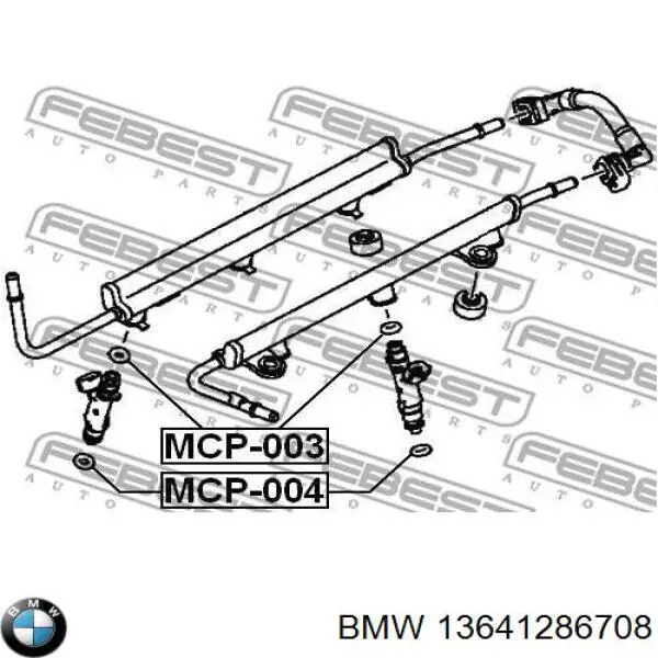 Купити 13641286708 BMW Кільце форсунки
