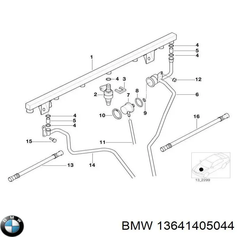 Купити 13641405044 BMW Форсунка дизельна в зборі, розпилювач + тримач