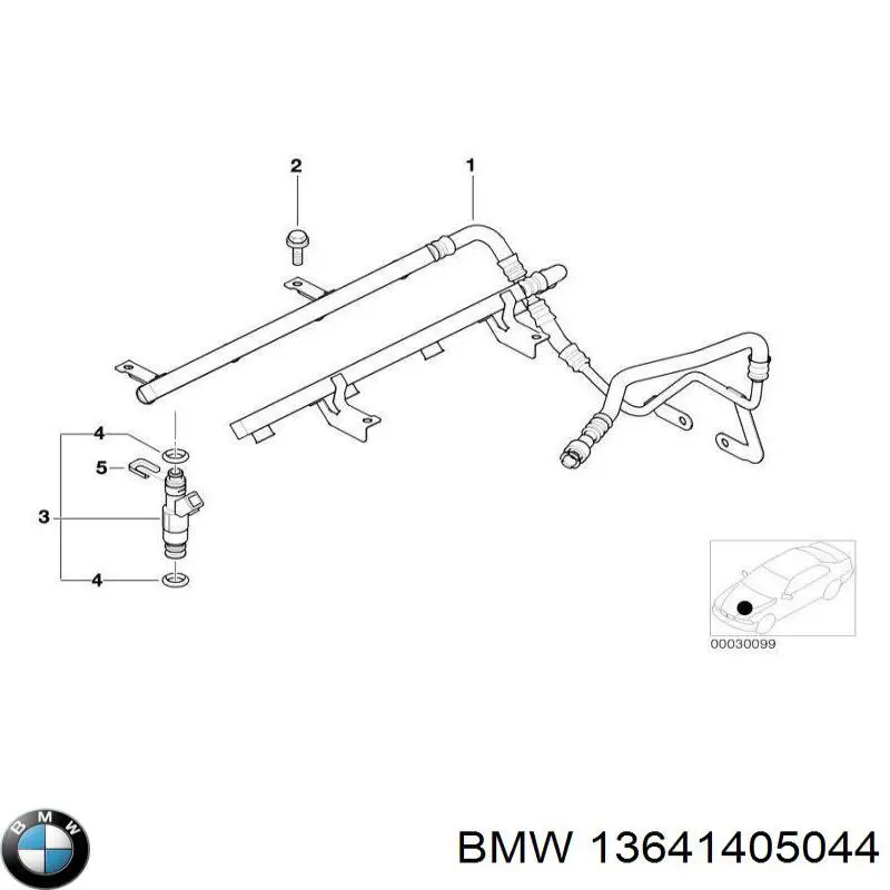 13641405044 BMW Форсунка вприску палива
