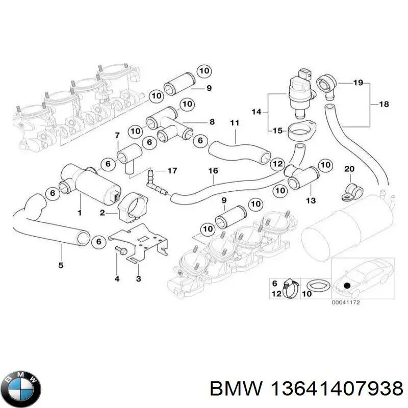 Форсунка паливна BMW 13641407938 ціна, від 155.19 USD