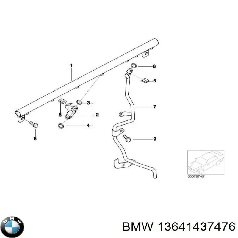 Купити 13641437476 BMW Кільце форсунки