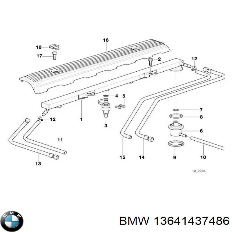 Кільце форсунки інжектора, посадочне 13641437486 BMW