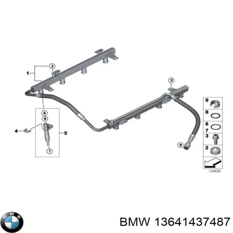 Купити 13641437487 BMW Кільце форсунки