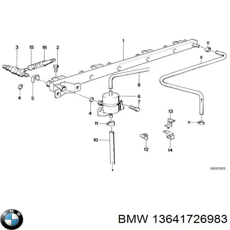 Форсунка паливна BMW 13641726983 ціна, від 42.83 USD