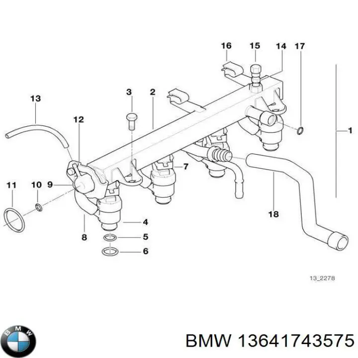 Ущільнююче кільце форсунок інжектора BMW 13641743575 ціна, від 8.06 USD