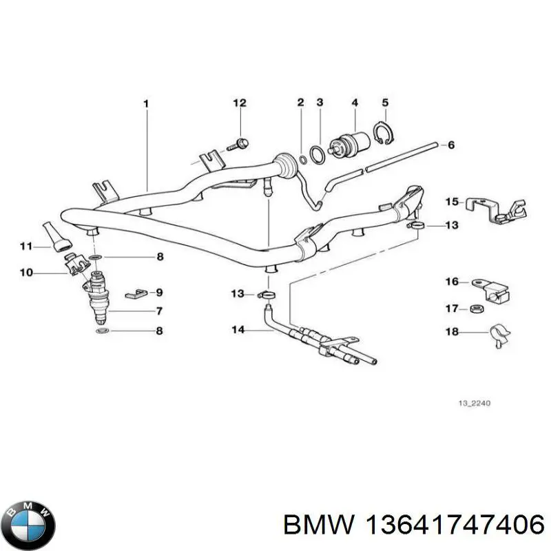 Купити 1747406 BMW Форсунка дизельна в зборі, розпилювач + тримач
