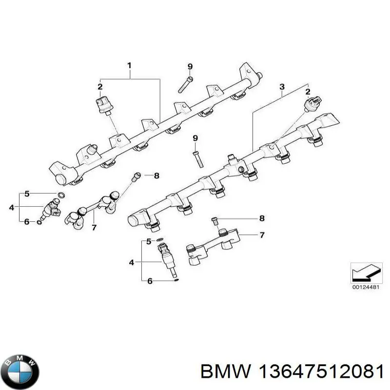 Форсунка паливна BMW 13647512081 ціна, від 49.41 USD